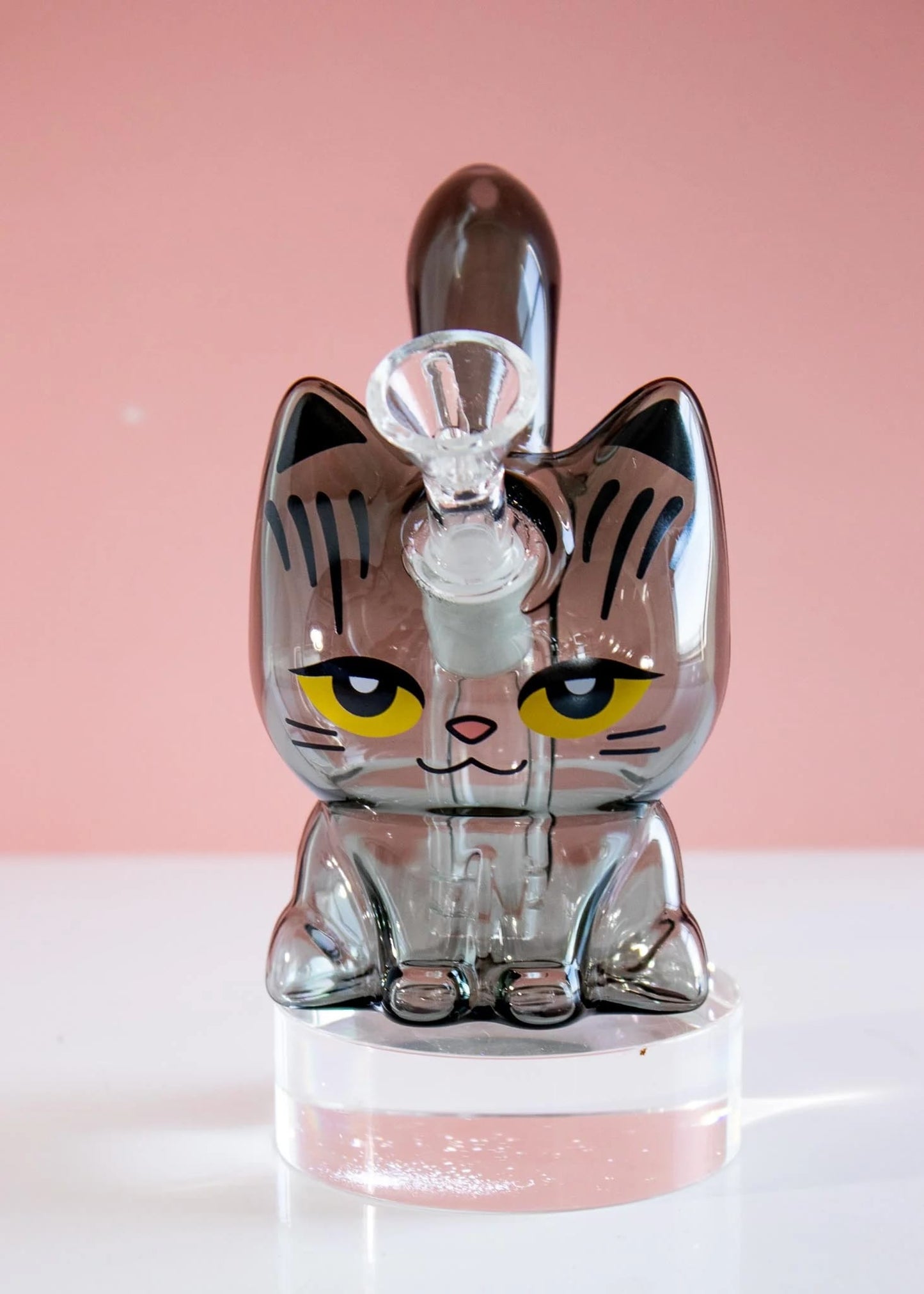 cat bong, animal glass pipe, 14mm bowl bubbler