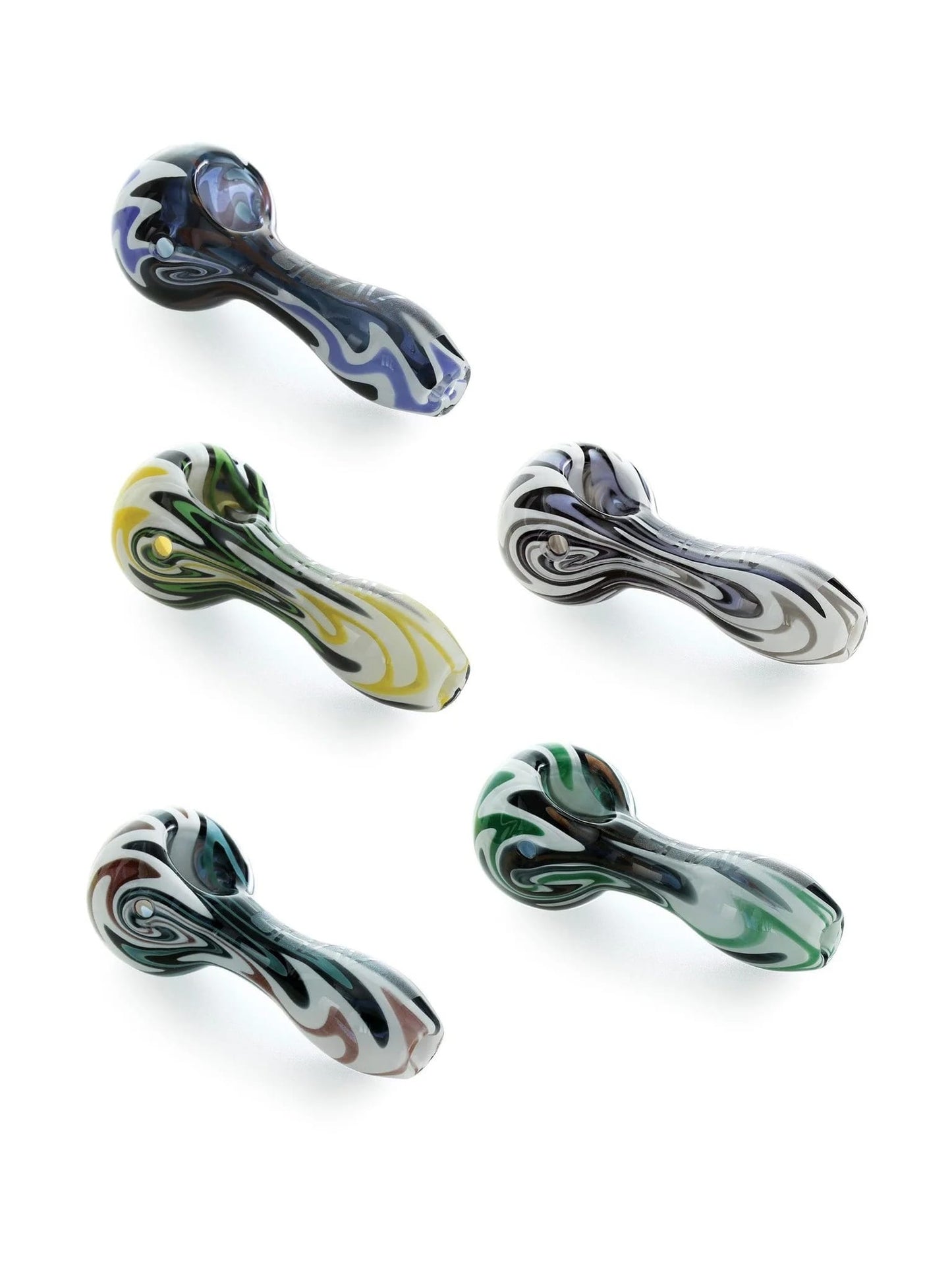 GRAV WigWag Spoon, GRAV glass spoon, colorful glass pipe, borosilicate hand pipe, unique smoking pipe, GRAV glassware, artistic spoon pipe, handmade glass pipe, YENology smoking collection