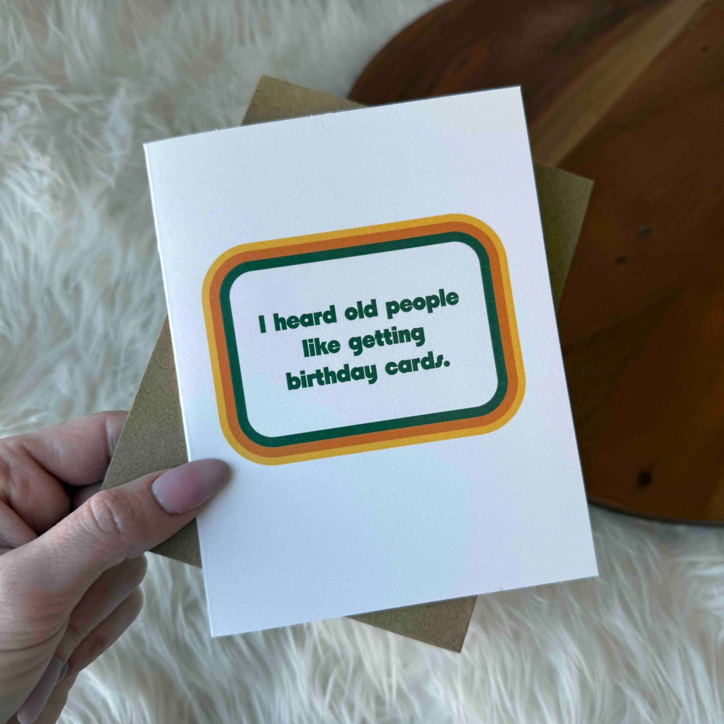 funny birthday card, sarcastic birthday card, old people birthday card, humorous greeting card, witty birthday card, roast birthday card, blank inside card, premium birthday card