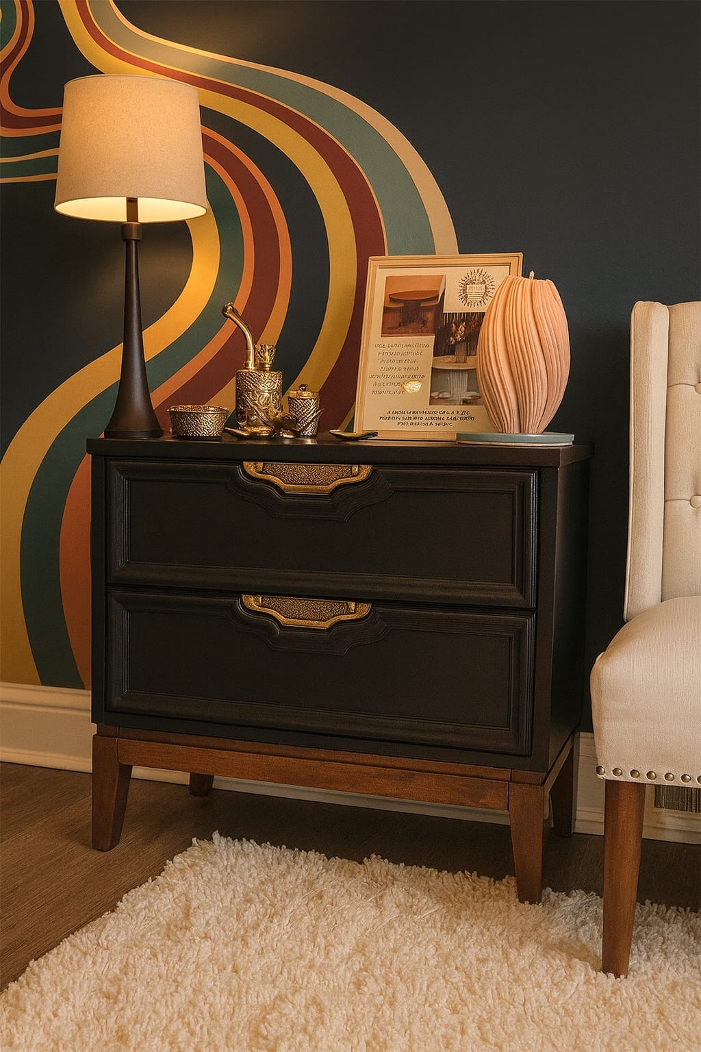 Refurbished American of Martinsville Matching Nightstand Set – Bold and Elegant!