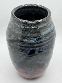 Tulsa studio pottery
Food-safe ceramic vase
Small multi-glaze art vase