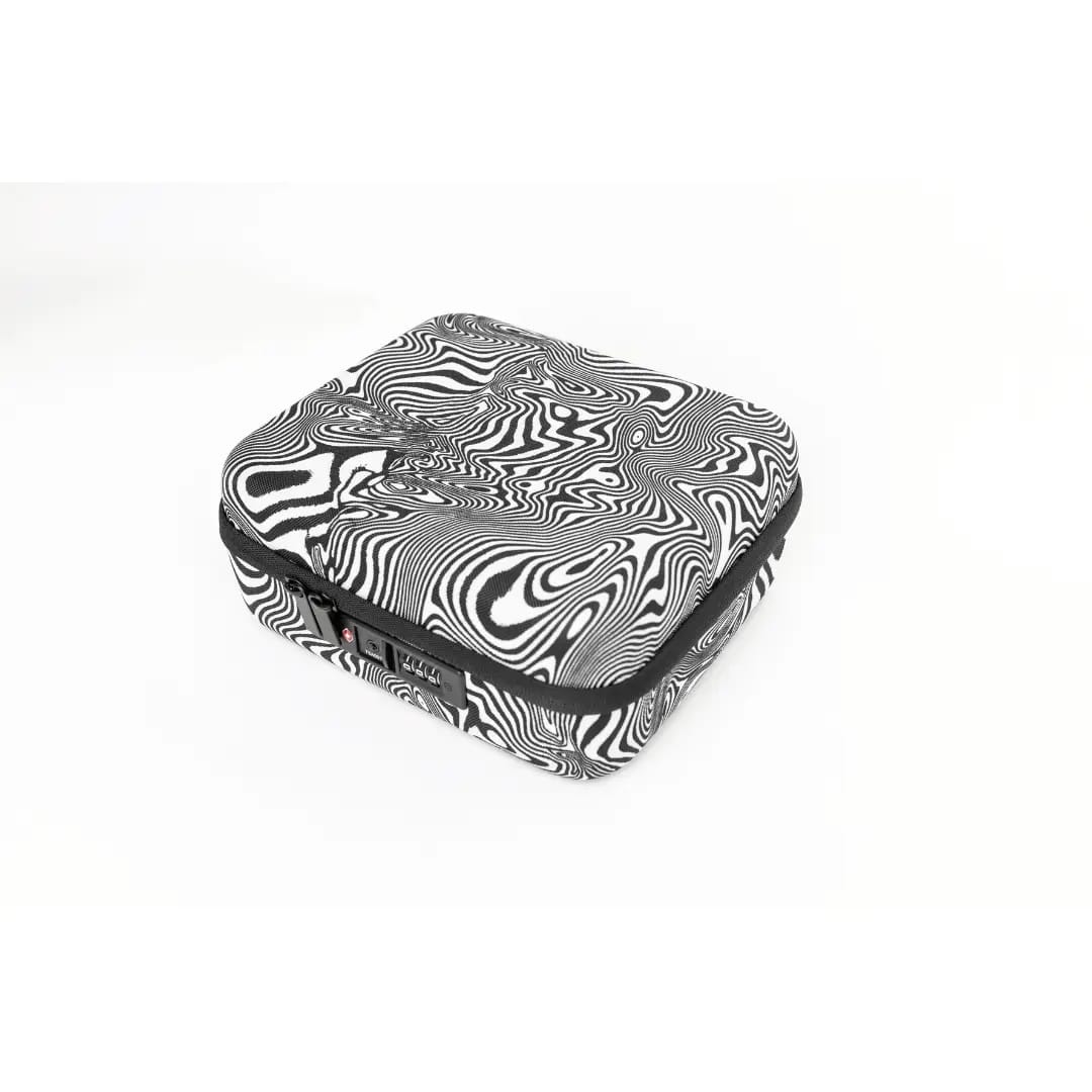 Retro pattern jewelry box
Portable secure stash case
3-digit lock stash bag
Funky cannabis storage box