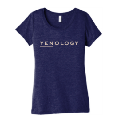 YENology tee, women’s navy shirt, triblend t-shirt, feel the wave apparel, mindful clothing, soft women’s tee, wellness fashion, YENology merch, luxury basics, comfortable women’s shirt