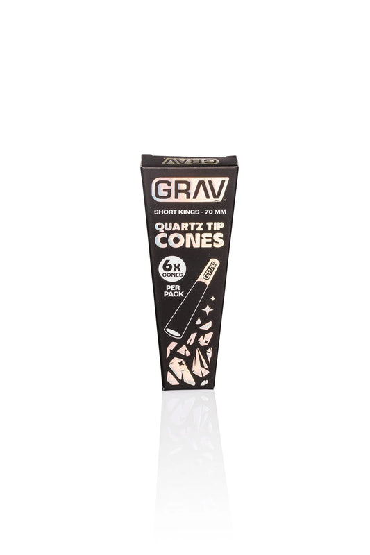 GRAV Short Kings Quartz Tip Cones – 70mm Premium Cones