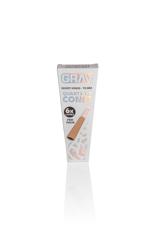 GRAV Short Kings Quartz Tip Cones – 70mm Premium Cones