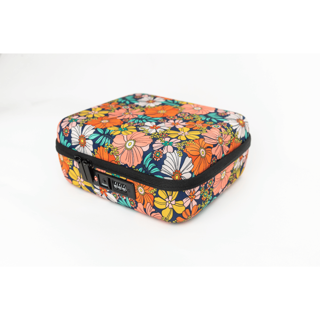Trixie Floral Lockbox – TSA Combo Storage for Jewelry & Smoke
