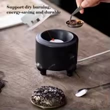 Antique lotus incense burner, digital incense burner 110V, electric aroma burner, temperature control incense lamp, ceramic copper incense burner, plug-in lotus aroma stove, high-temperature electric burner, tea room aromatherapy decor, smart incense warmer, adjustable incense heater