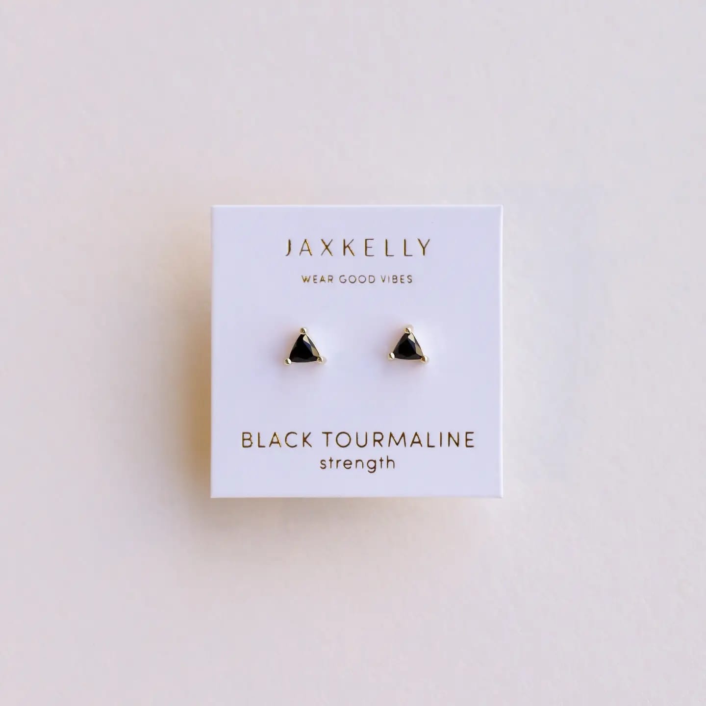 black tourmaline studs, mini gemstone earrings, gold plated stud earrings, energy gem jewelry, hypoallergenic gemstone studs, small crystal earrings
