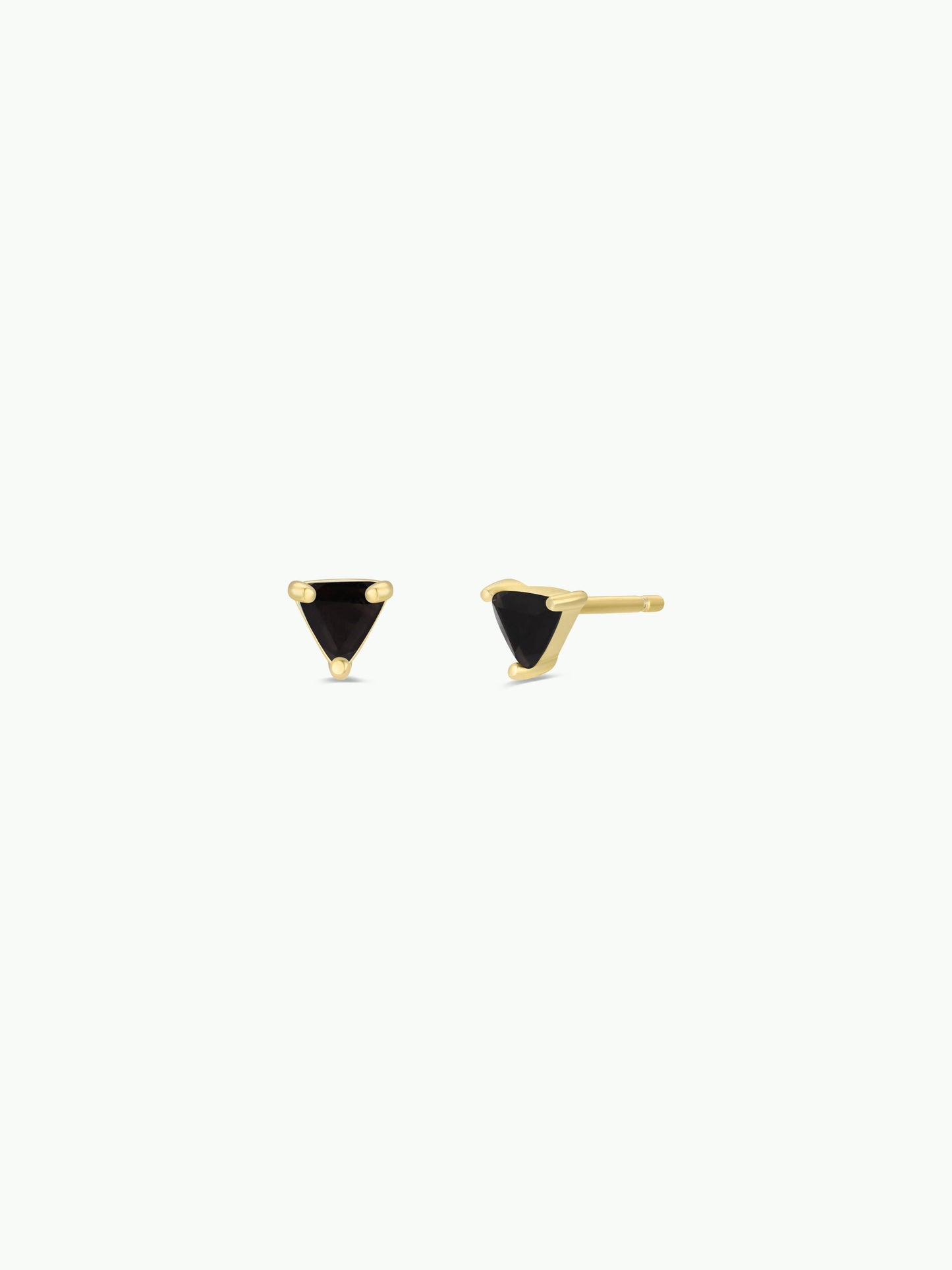 black tourmaline studs, mini gemstone earrings, gold plated stud earrings, energy gem jewelry, hypoallergenic gemstone studs, small crystal earrings