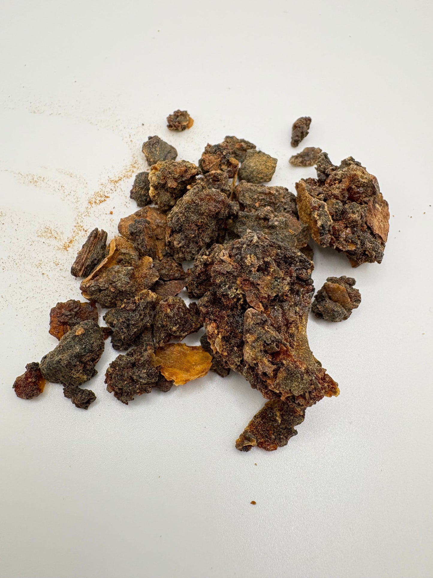 black myrrh, Somali myrrh, Commiphora myrrha, incense resin, meditation incense, aromatic resin, grounding, sacred smoke, YENology incense, resin chunks