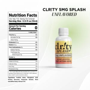 unflavored THC drops, zero sugar THC