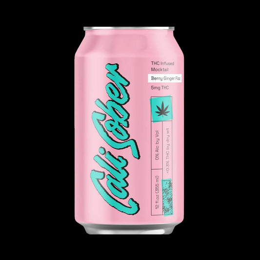 Cali Sober Berry Ginger Fizz – 5mg THC Sparkling Drink