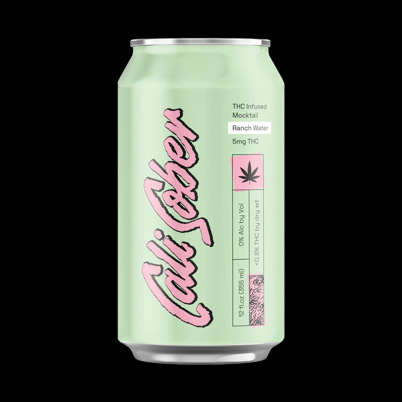 Cali Sober Ranch Water – 5mg THC Sparkling Drink
