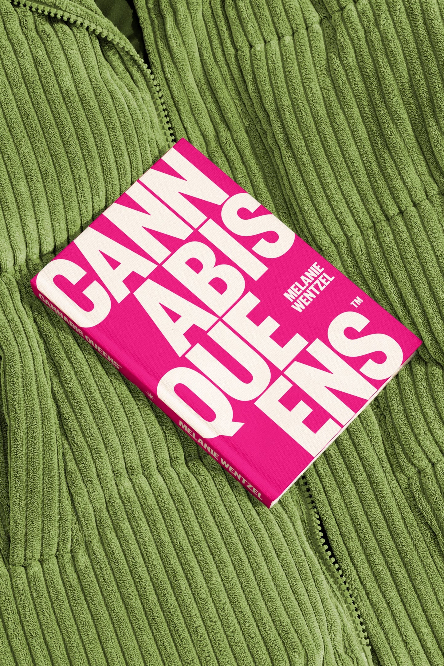 Cover of Cannabis Queens by Melanie Wentzel featuring vibrant design and bold typography.