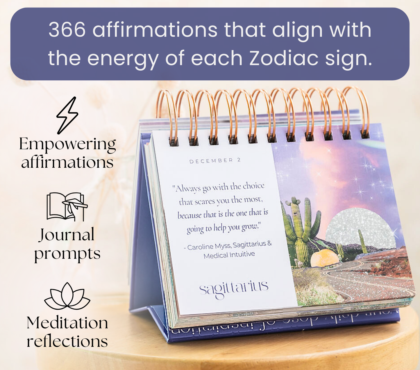 366 affirmations that align with the energy of each zodiac sign