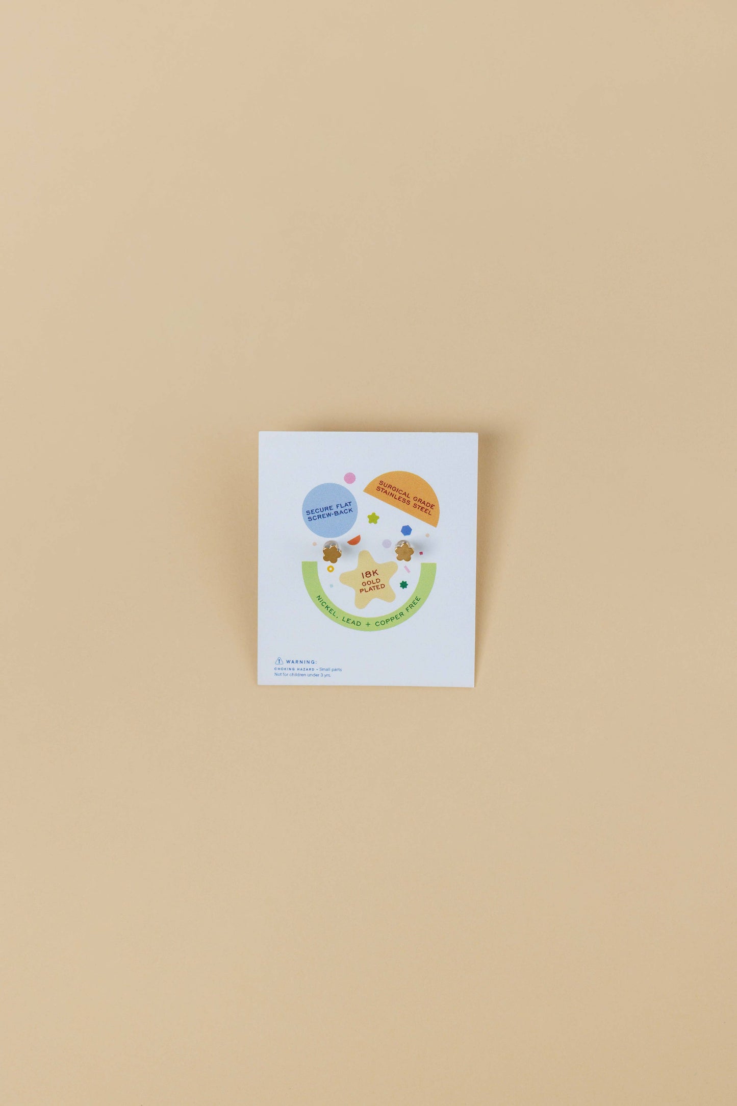 afe earrings for sensitive ears, cute enamel studs