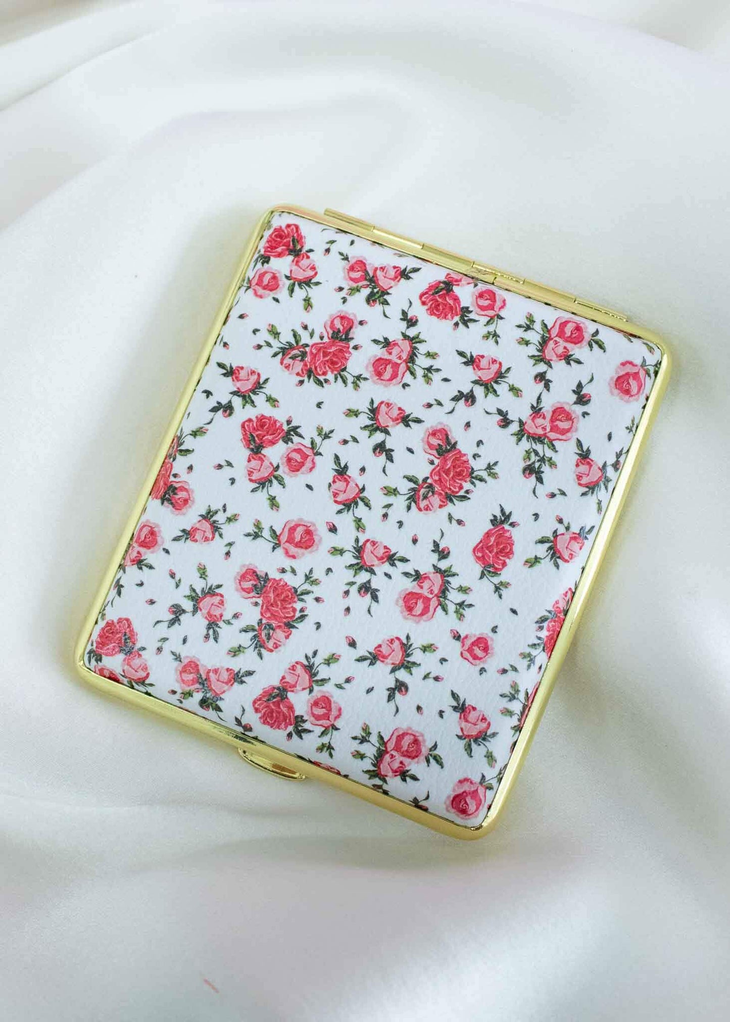 Coquette joint case, vintage rose joint case, floral smoking accessory, joint travel case, cigarette holder case