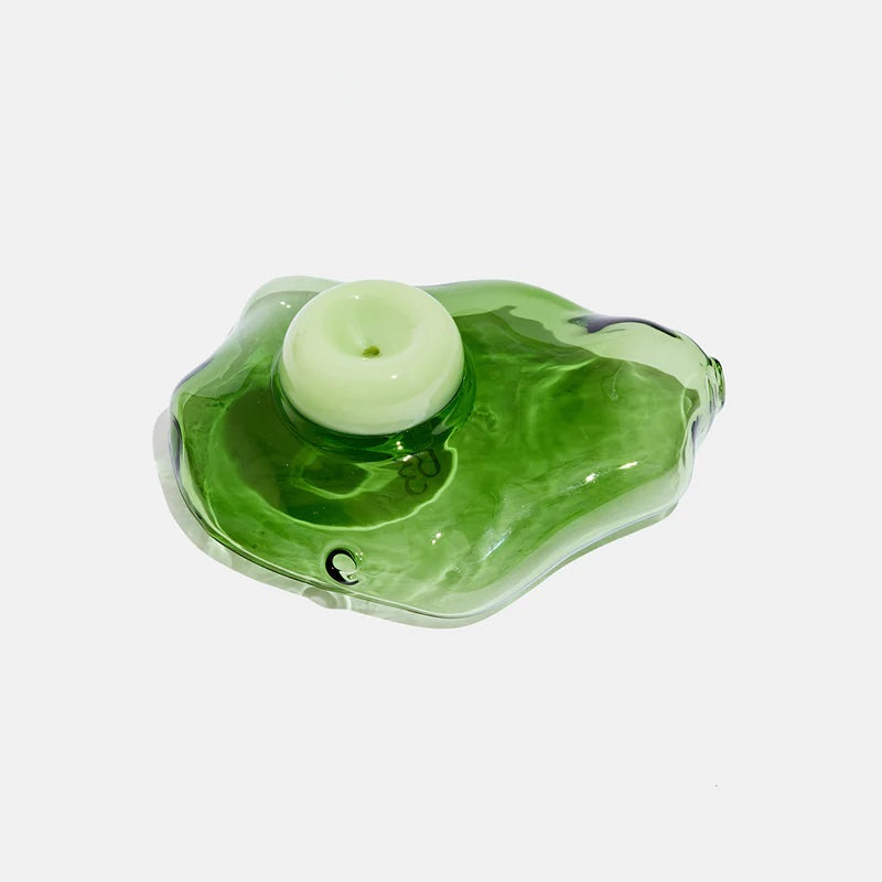 egg pipe, glass pipe, novelty pipe, borosilicate glass pipe, fun smoking accessories - green