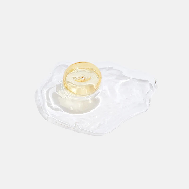 egg pipe, glass pipe, novelty pipe, borosilicate glass pipe, fun smoking accessories - clear