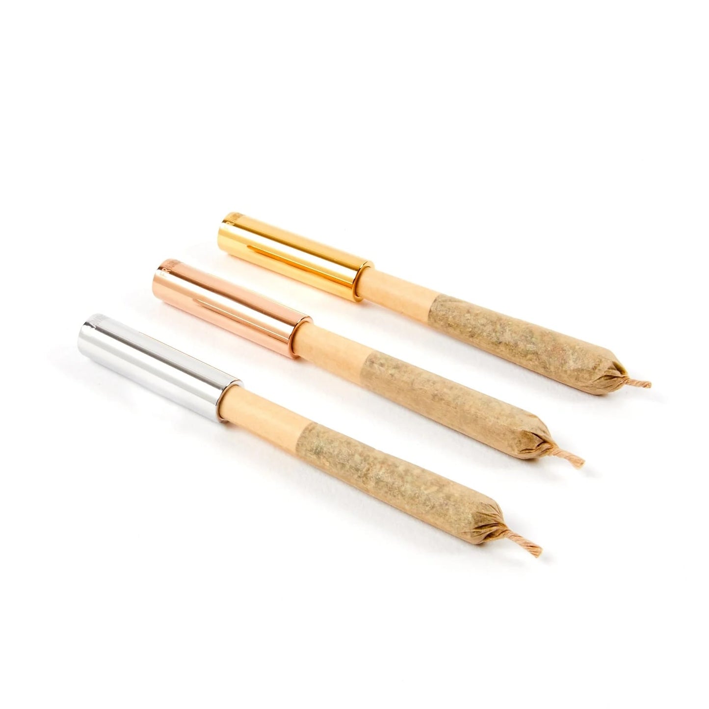 Frankie Smoke joint tips, gold joint tip, silver joint holder, rose gold smoking tip, reusable joint mouthpiece, luxury smoking accessories, roach clip alternative, classy joint holder, Frankie Smoke collection, YENology joint tips