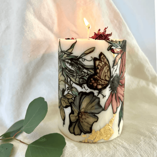 mandarin vanilla candle, garden party candle, marcy ellis candle