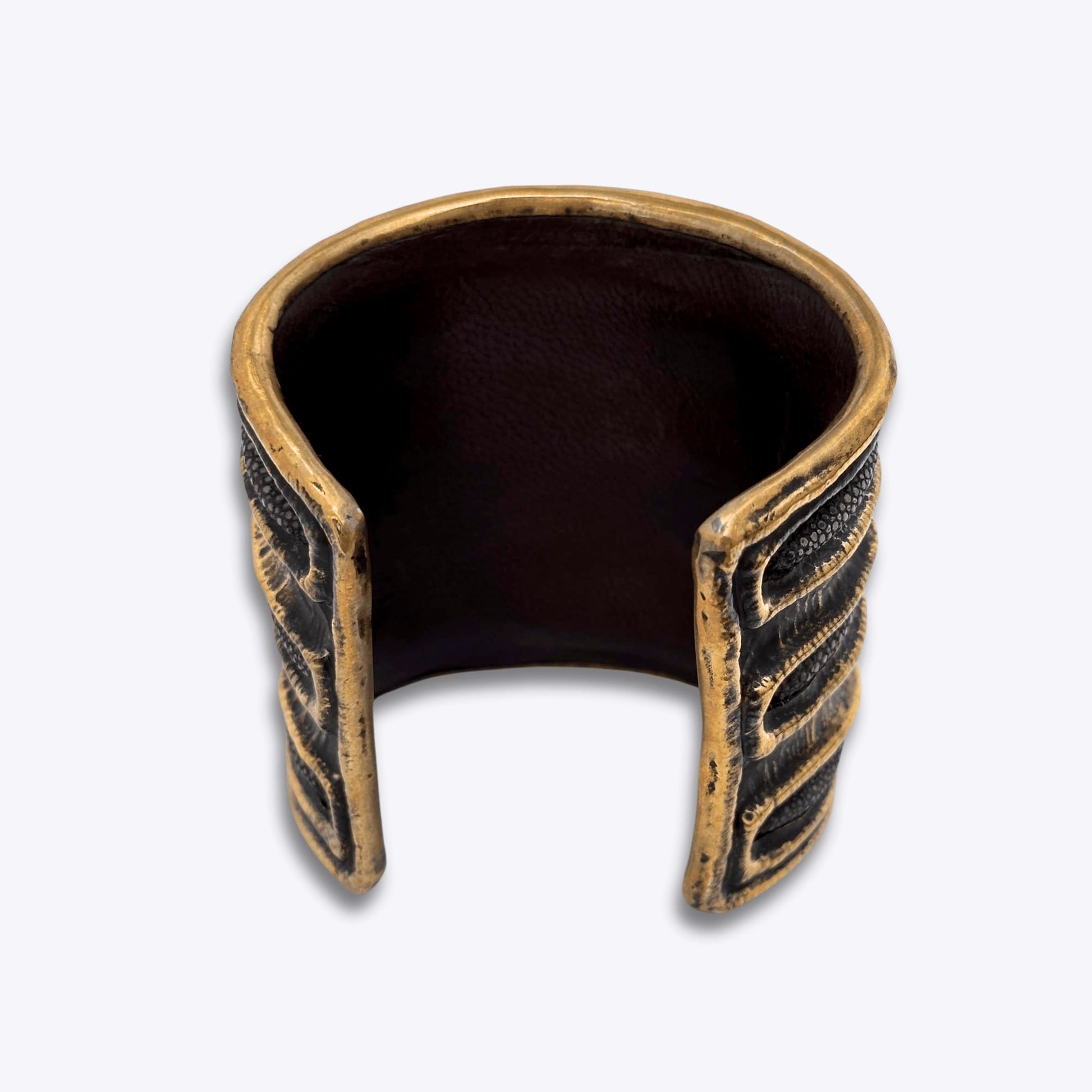 designer cuff bracelet, luxury leather bracelet, Bali artisan jewelry