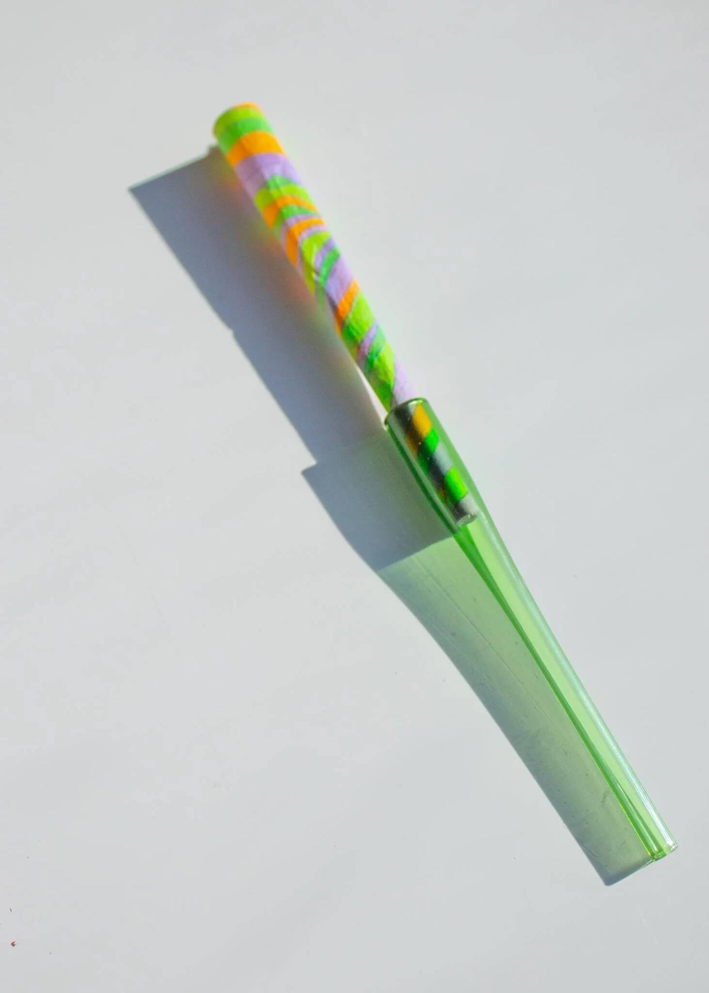 Classy joint holder, glass joint holder, elegant smoking accessory, stylish joint holder, glass filter holder, luxury smoke accessory, YENology joint holder, modern smoking tools