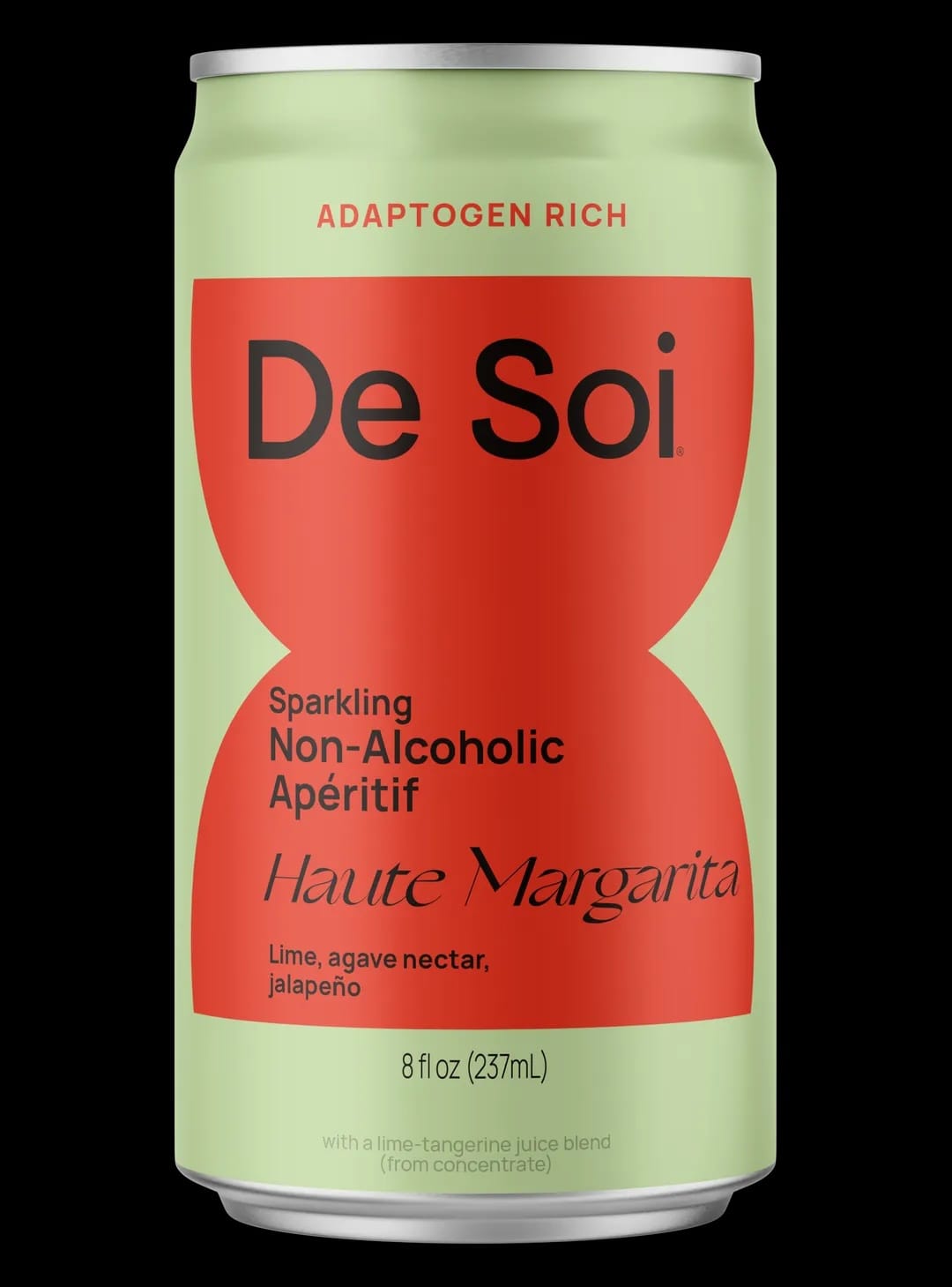 De Soi Haute Margarita can on a black background
