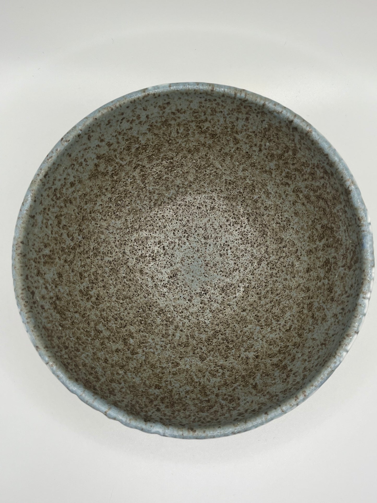 White Crackle Glazed Bowl