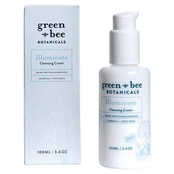 Green Bee Botanicals Illuminate Cleansing Cream with packaging on a white background