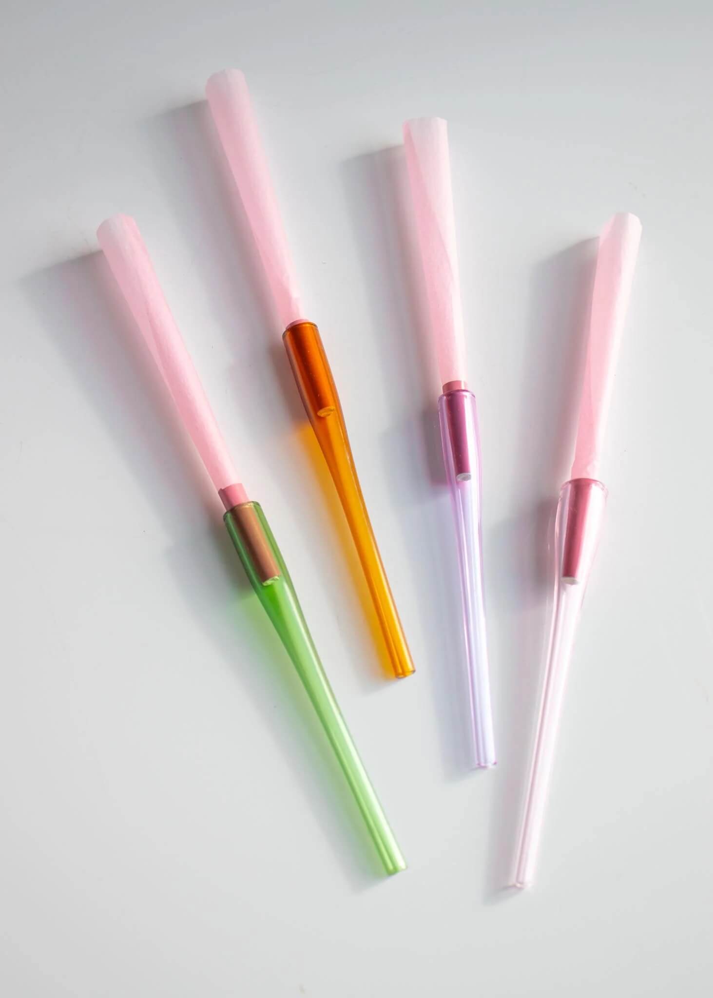 Classy joint holder, glass joint holder, elegant smoking accessory, stylish joint holder, glass filter holder, luxury smoke accessory, YENology joint holder, modern smoking tools