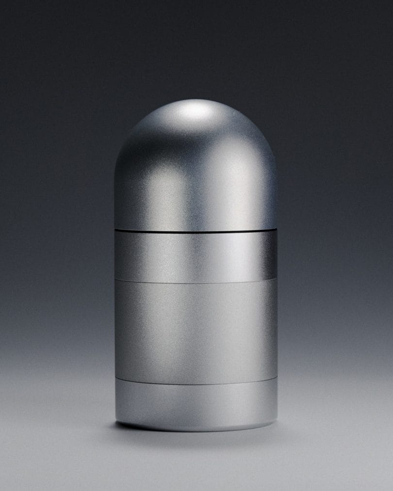 Laundry Day grinder, Silo Grinder, aluminum grinder, minimalist grinder, modern smoking accessories