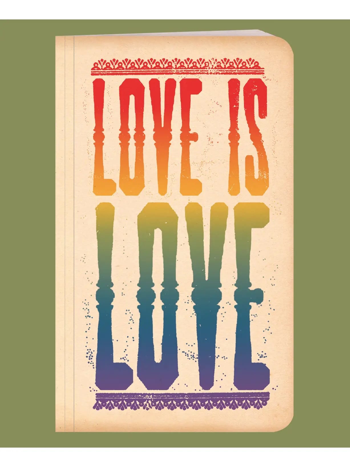 Retro Messages Journal | Soul Flower Recycled Notebook