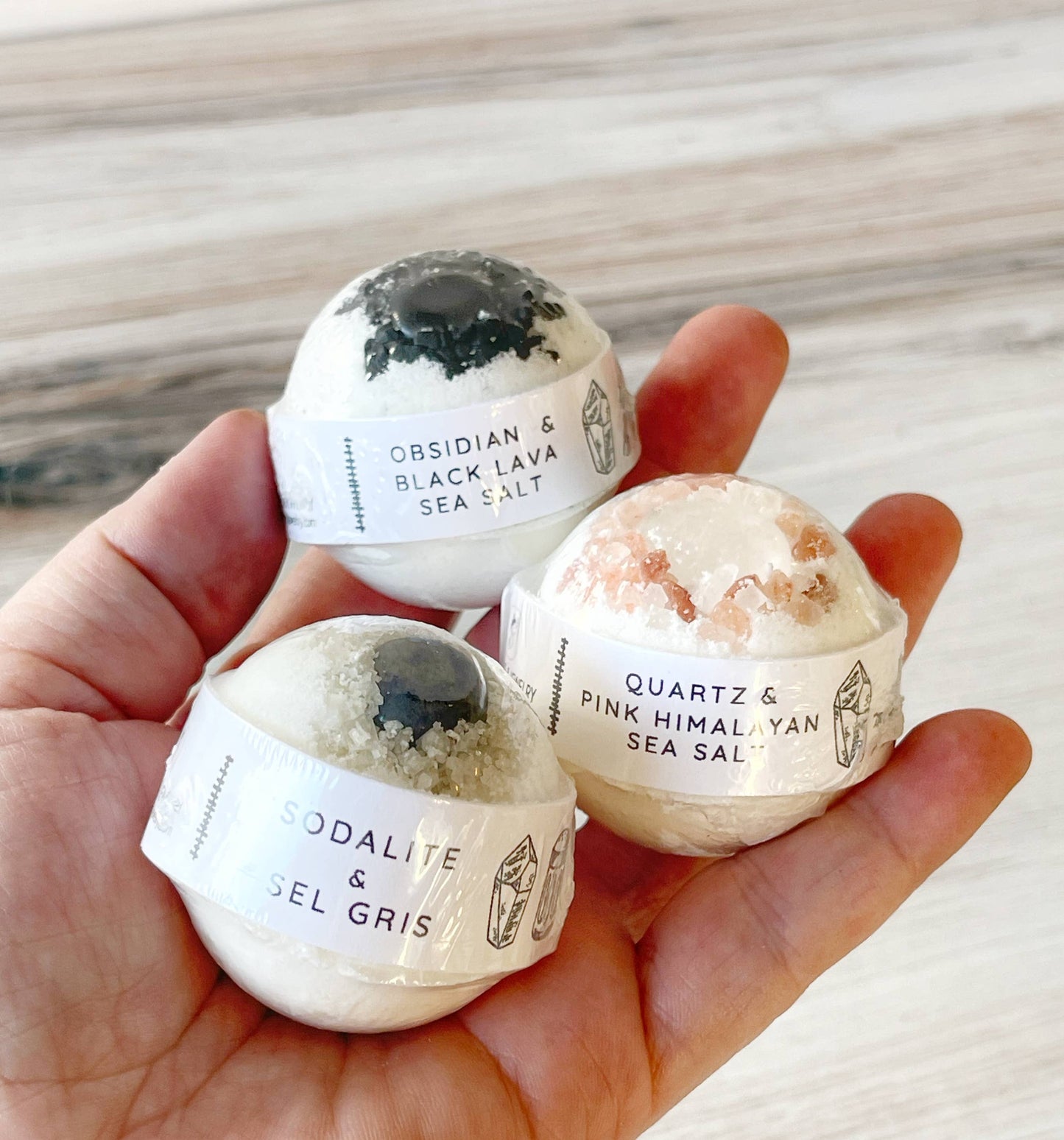 wellness bath set, natural bath bombs