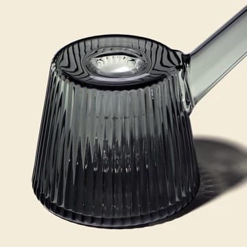 Deco bubbler, art deco bong, glass bubbler, luxury smoking piece, elegant smokeware, YENology bubbler, sculptural pipe, designer smoking accessory, vintage glass bong, refined ritual piece