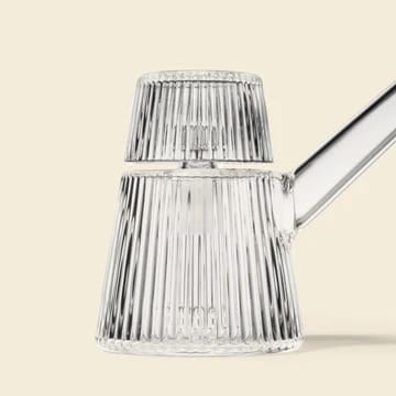 Deco bubbler, art deco bong, glass bubbler, luxury smoking piece, elegant smokeware, YENology bubbler, sculptural pipe, designer smoking accessory, vintage glass bong, refined ritual piece