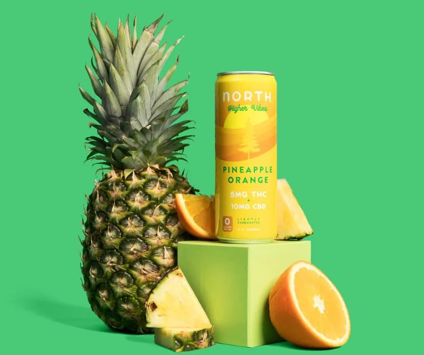 Higher Vibes Pineapple Orange – THC + CBD Seltzer