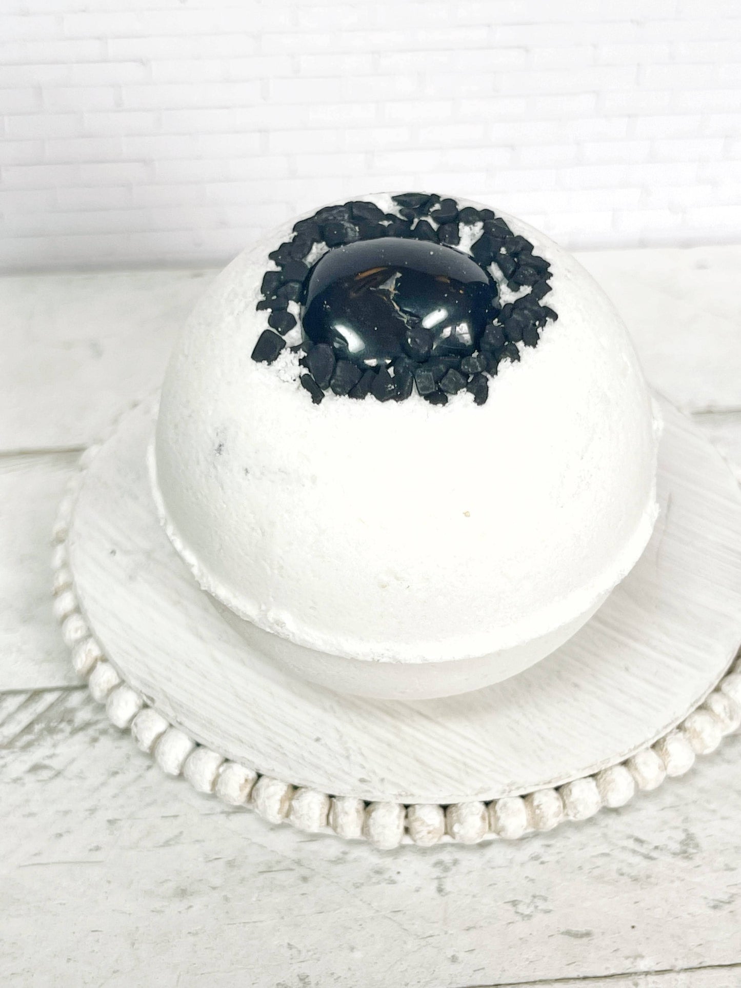 dye-free bath bomb, spiritual bath, gemstone bath bomb