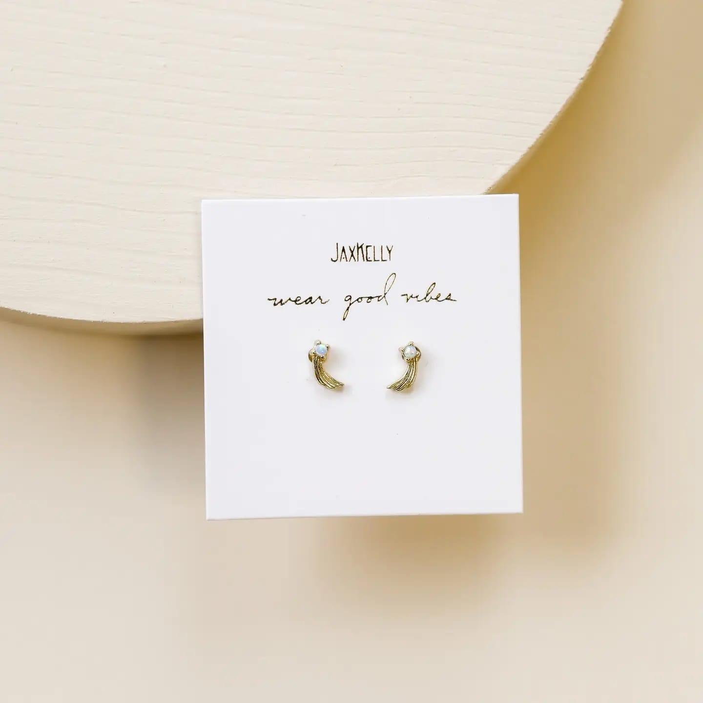 opal stud earrings, shooting star earrings, celestial earrings, gold opal studs, hypoallergenic gold earrings, petite opal jewelry, opal nova earrings