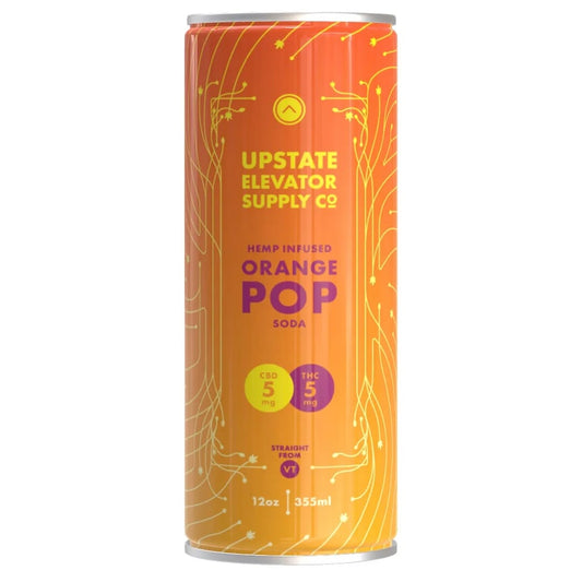 Upstate Orange Pop Soda – 5mg THC + CBD