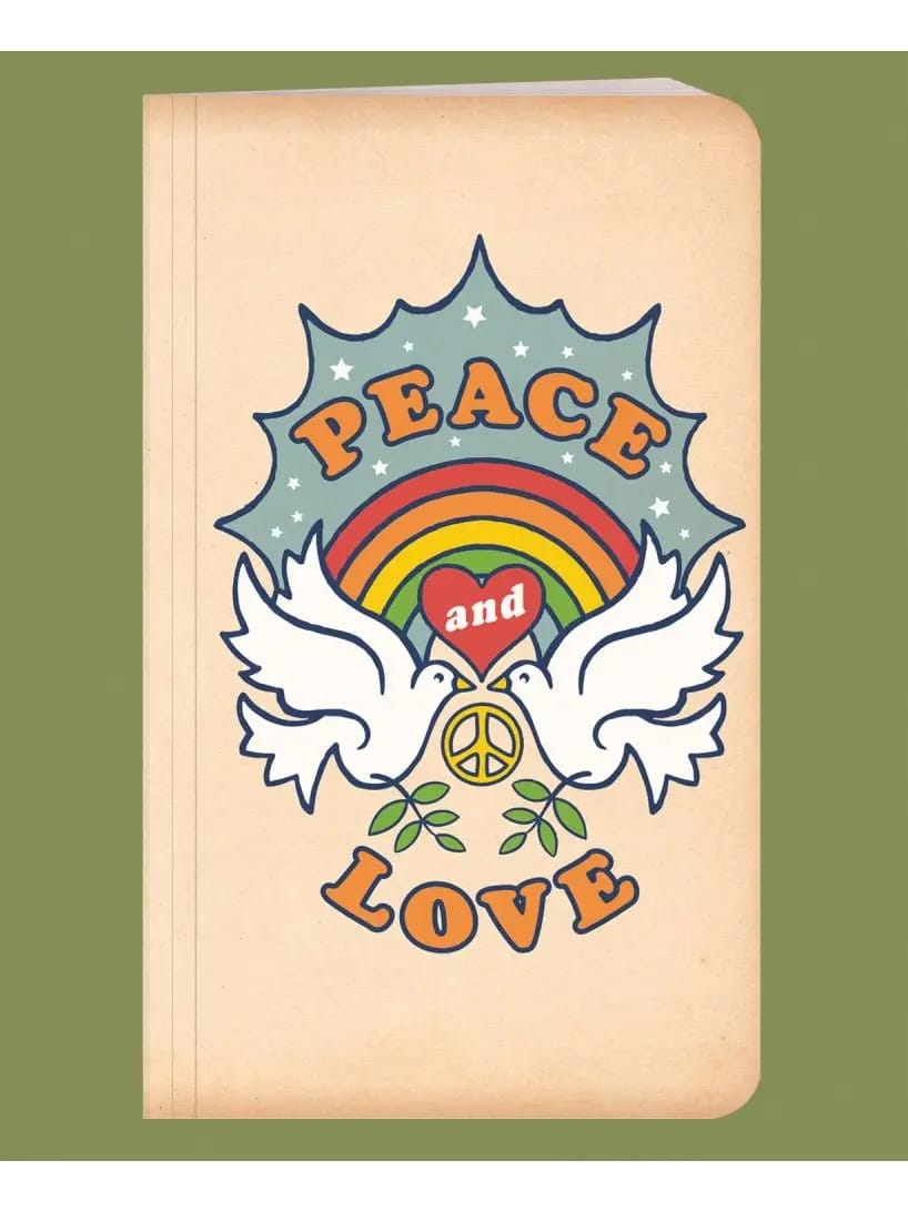 Retro Messages Journal | Soul Flower Recycled Notebook