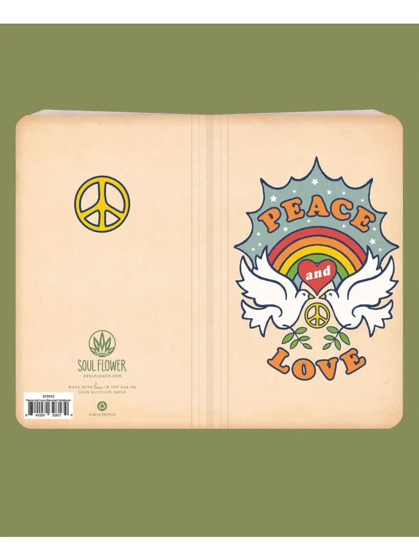 Retro Messages Journal | Soul Flower Recycled Notebook