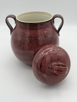 Mike Teal pottery, porcelain vessel, rose ceramic jar, handmade pottery, wheel-thrown porcelain, lidded vessel, artisan ceramics, functional art, Tulsa ceramic artist, YENology artisan collection