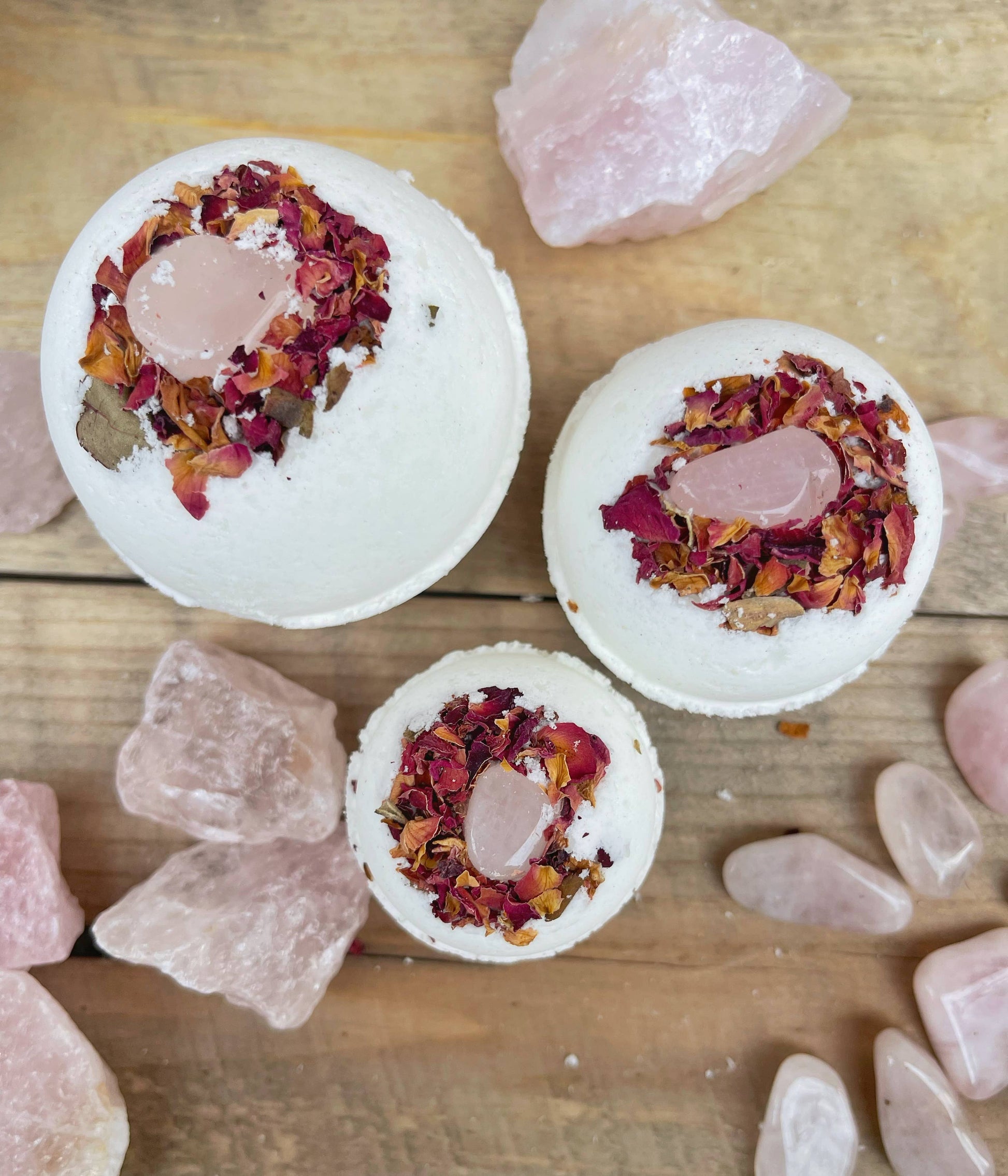 floral bath bomb, eco-friendly bath, rose essential oil