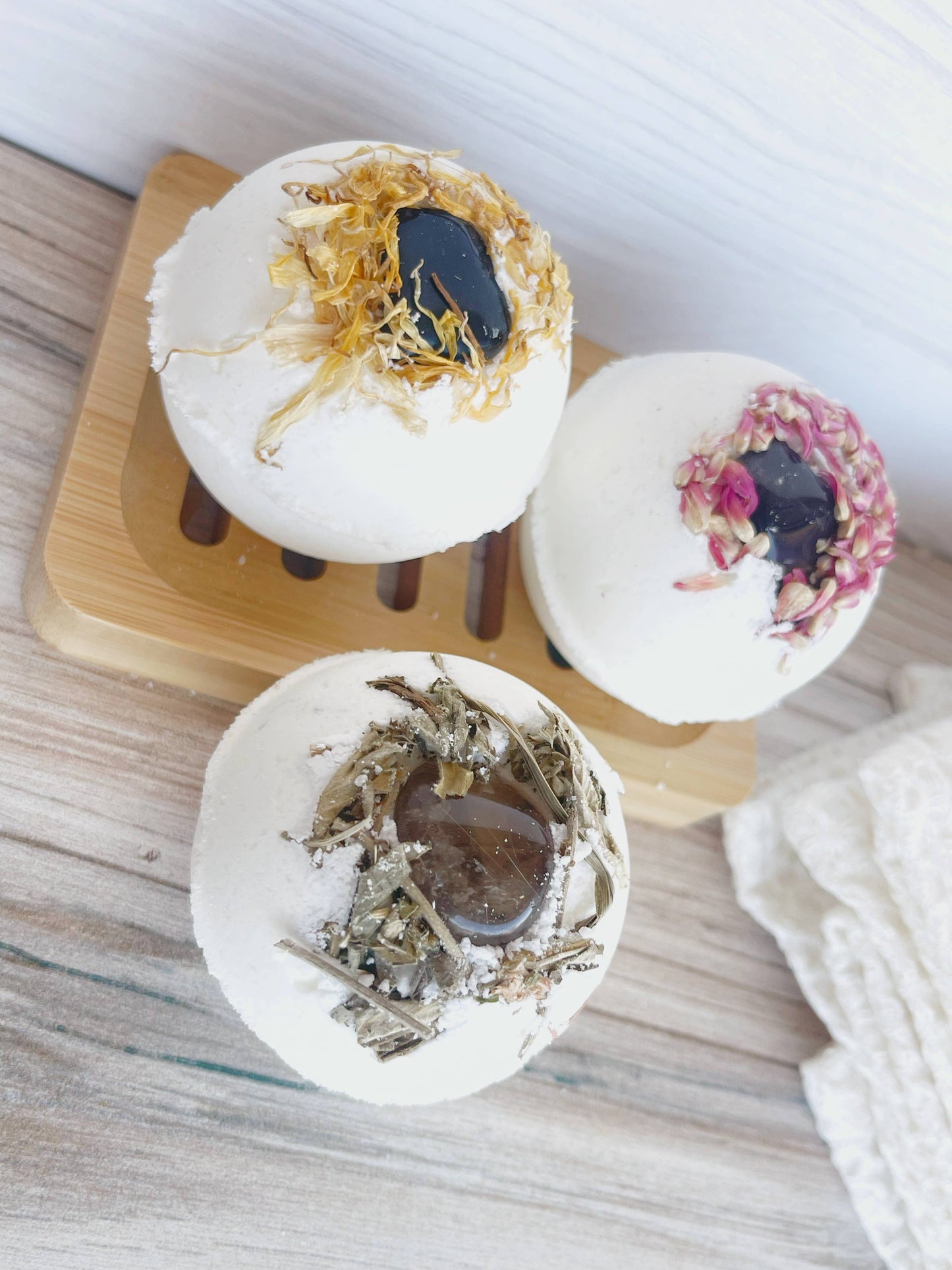 holistic bath ritual, earthy bath bomb, stress relief soak
