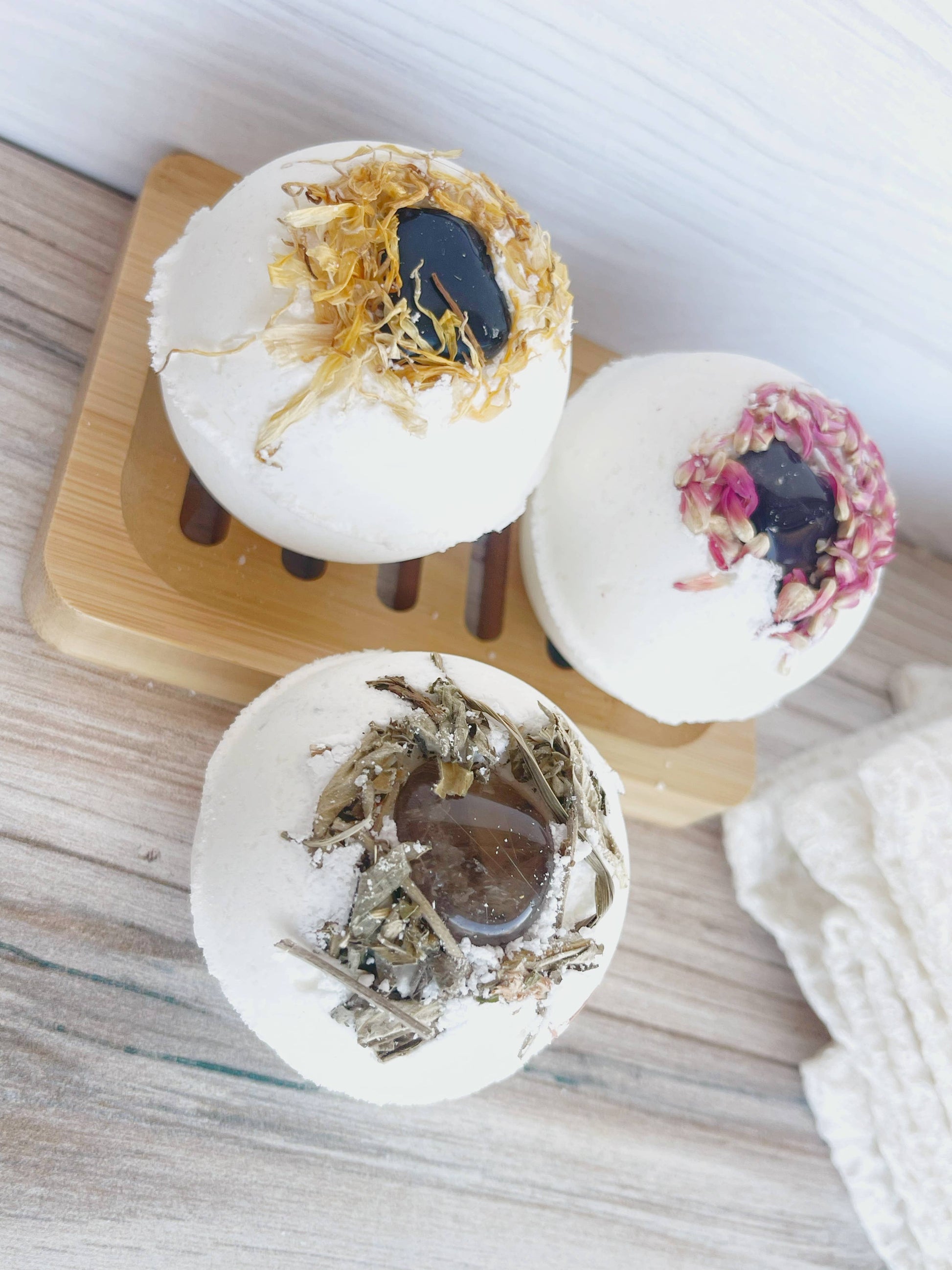 holistic bath ritual, earthy bath bomb, stress relief soak