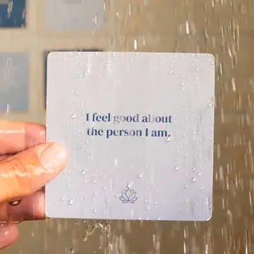 sobriety affirmation cards, recovery affirmation deck, shower affirmation cards, addiction recovery tools, sober support gifts, waterproof affirmation cards, mindfulness recovery tools, daily sobriety reminders