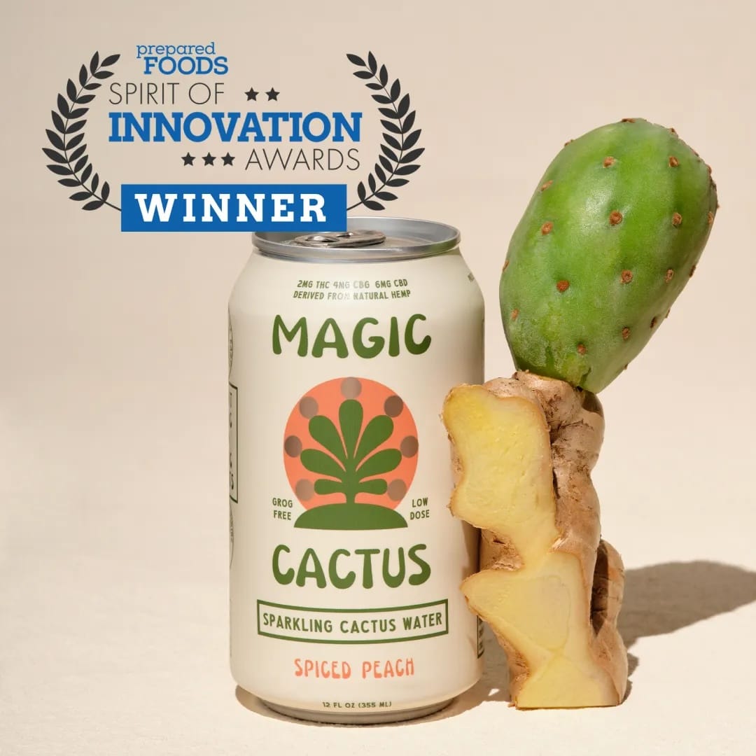 Magic Cactus Spiced Peach – THC Sparkling Elixir