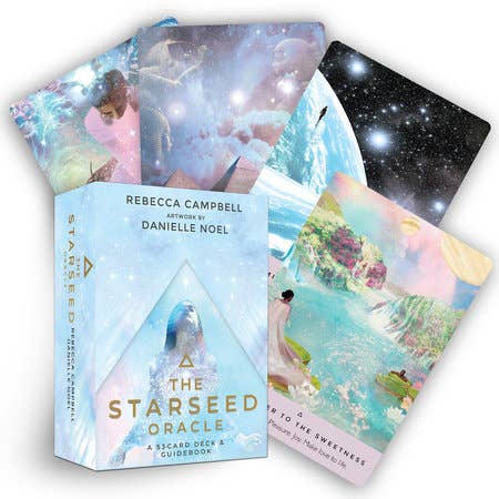 The Starseed Oracle, Rebecca Campbell deck, Danielle Noel oracle, starseed card deck, spiritual awakening cards, lightworker oracle, soul purpose cards, cosmic guidance deck, work your light oracle, divine self-connection cards