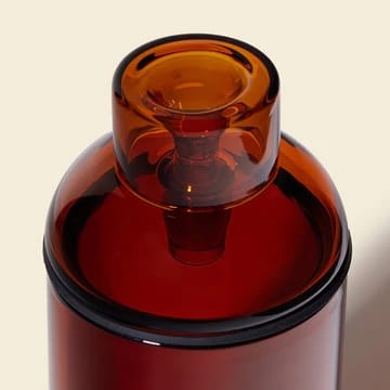 tabletop gravity bong, glass gravity pipe - amber